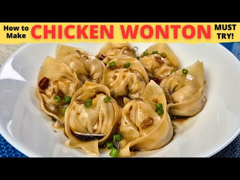 CHICKEN WONTON | Chicken And TOFU WONTON | Wonton Recipe | CHICKEN Wonton Recipe