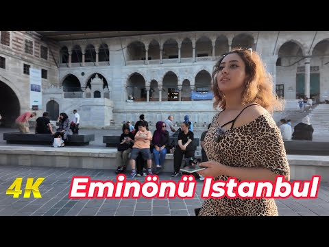 Istanbul 4K Walk – From the Eminönü Underpass to Yeni Cami & Spice Market