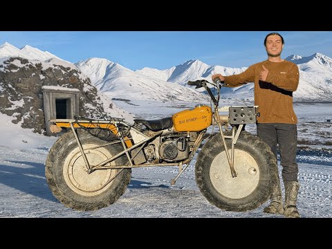 All-Wheel Drive Motorcycle Camping and Exploring Abandoned Gold Mine