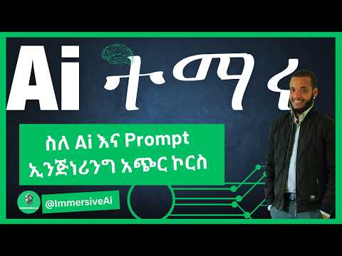 Ai እና Prompt ኢንጅነሪንግ በ አማርኛ  |  AI and Prompt Engineering Explained in Amharic  #ኤአይ #Ai
