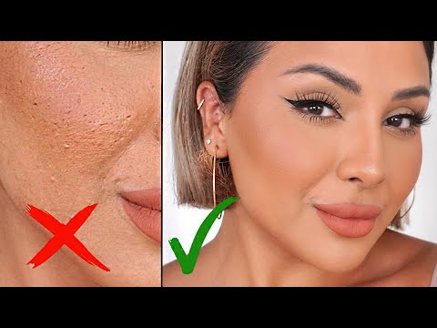 HOW TO MAKE MAKEUP LOOK SMOOTH ON TEXTURED SKIN | NINA UBHI