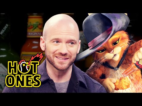 PUSS IN BOOTS: THE LAST WISH | Hot Ones Episode