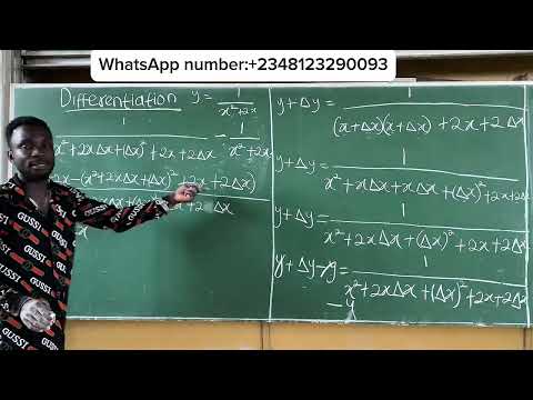 How to find the derivative of a function (fraction) from first principle #fraction #calculus #maths