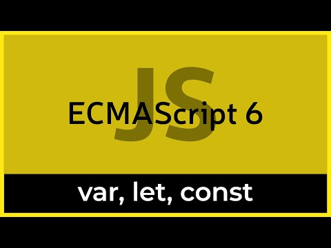 ES6 #2 Variable declarations (var, let, const)