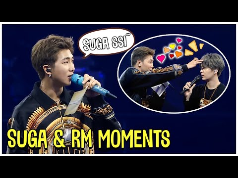 BTS Suga And RM Smiling, Loving And Caring Each Other