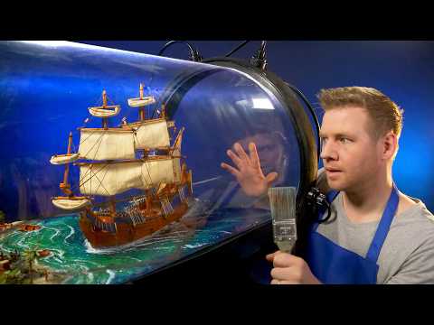 I made a GIANT Ship in a Bottle!