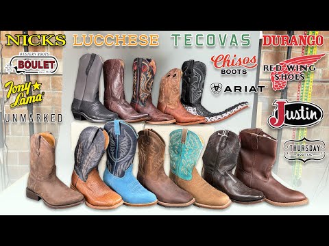 $7,060 Dissected - Who’s best? Ultimate Cowboy boot showdown -   Lucchese Tecovas Red Wing Tony Lama