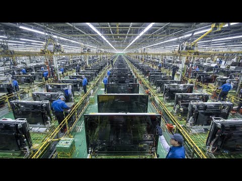 How Televisions Are Made From Millions of Components Inside China's Massive Factory
