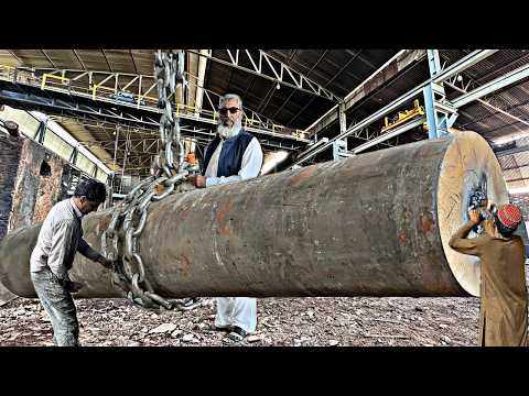 Pakistani Avengers made Incredible Giant Shaft || Smarter Machining process with old techniques