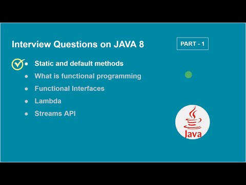 08. Static and Default Methods - Java 8 Interview Questions