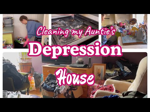 Depression house clean - watch to the end for amazing transformation!