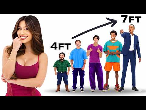 Blind Dating 6 Guys from Shortest to Tallest