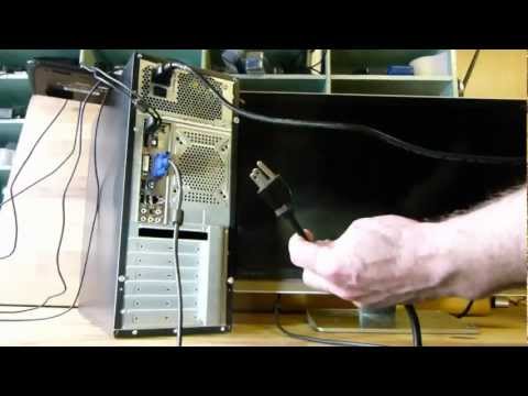 connecting  mouse, keyboard and monitor to a desktop PC