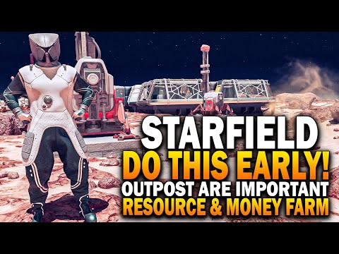 Starfield Outposts INCREDIBLY IMPORTANT! The BEST Planet For Resource Farm & Starfield Outpost Guide
