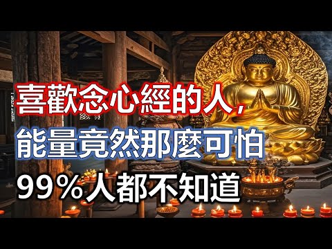 喜歡念心經的人,能量竟然那麼可怕!家裡只要有一個念心經的人,全家都蒙福。世間萬法,苦樂交織,眾生在輪迴之中浮沉,不知所歸。有人奔波為名,有人勞碌為利#佛學#智慧#因果