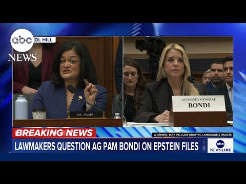 Attorney General Bondi, Rep. Jayapal spar over redacted Epstein files