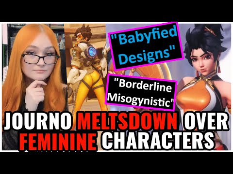 Journo MELTSDOWN Over Feminine Characters 🤢 SCREETCHES About Misogyny & Babyified Overwatch Designs