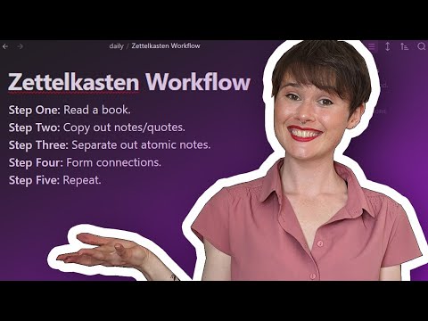 FULL note-taking session in Obsidian (with commentary!)