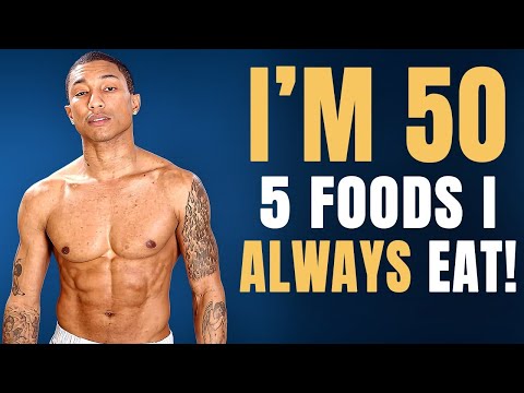 Pharell Williams (50) still looks 29! I EAT 5 FOODS & Don't Get Old