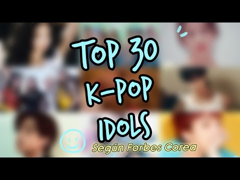 Top 30 idols representativos del K-pop 