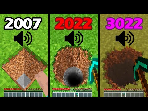 Minecraft in Different Years be like: