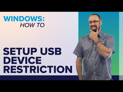 How to Setup USB Device Restriction in Windows 10 - Restrict/Block Flash Drives