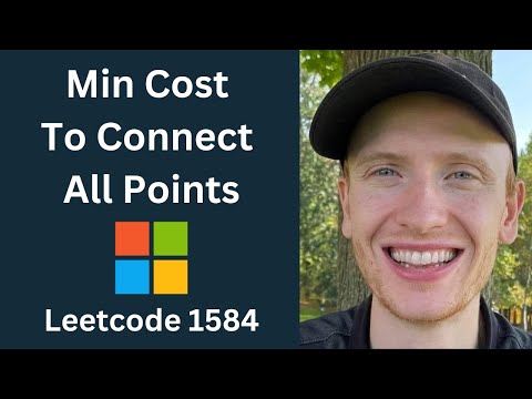 Min Cost to Connect All Points (Prim's Algorithm to Create MST) - Leetcode 1584 - Graphs (Python)