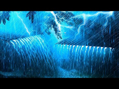 🔴 Heavy Rain and Thunder Sounds 🌦️ - Deep Sleep | Thunderstorm for Sleeping - sound oof Rain
