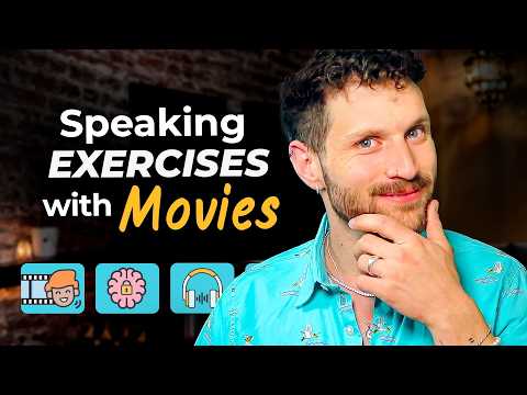 How to Practice SPEAKING English at Home, Alone (Using Movies)