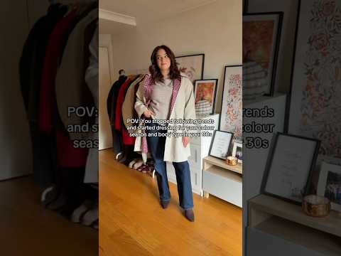 Wearing what I love is better than following trends #outfitideas #autumnoutfits