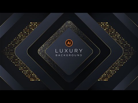 Luxury Background with Glitter Gold | illustrator Tutorial | Part 2