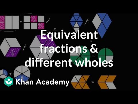 Equivalent fractions and different wholes | Fractions | 4th grade | Khan Academy