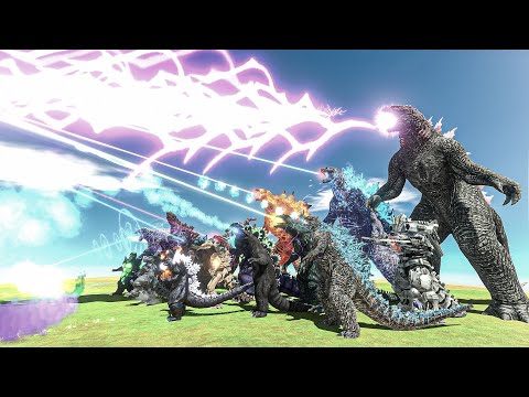 All Godzilla Atomic Breath vs Dark Dimension Monster