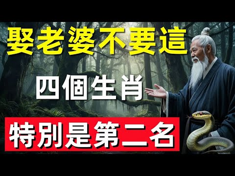 娶妻務必三思!這四個生肖真的要避開|第二名最讓人後悔:不顧家庭、人品堪憂!#修行思維 #修行 #福報 #禪 #道德經 #覺醒 #開悟 #禅修