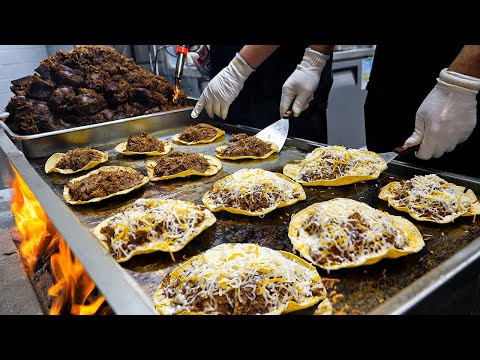 1,500 Sold Out Daily?! The Most AMAZING Beef & Cheese Birria Tacos / Korean street food