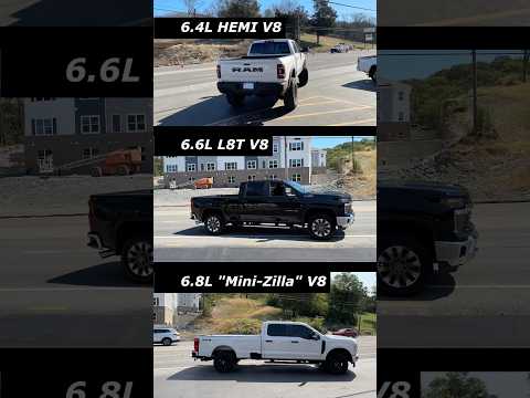 RAM 6.4L vs GM 6.6L vs Ford 6.8L V8!