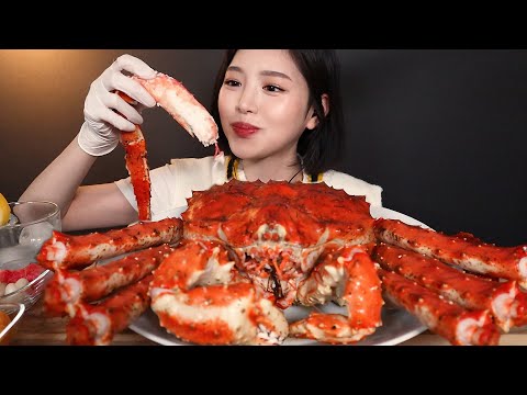 ENG SUB)4.5 kg (10lbs) King Crab even mixed with Rice Mukbang ASMR Korean Eating Show