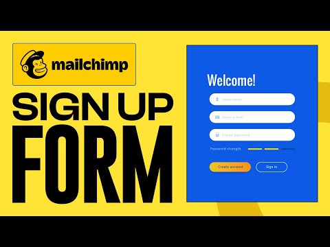 How To Create A Sign Up Form On Mailchimp (2025) Step by Step Tutorial