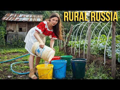 Country Girl Daily Routine Life in a SIBERIAN VILLAGE🐓Daily to Night Rural Lifestyle🐄Sauna Day🧖‍♀️