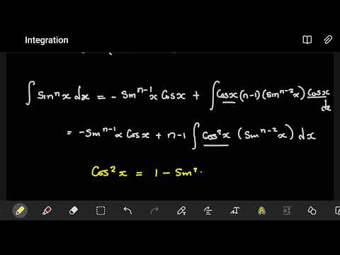 Deriving the reduction formula for sin^nxdx