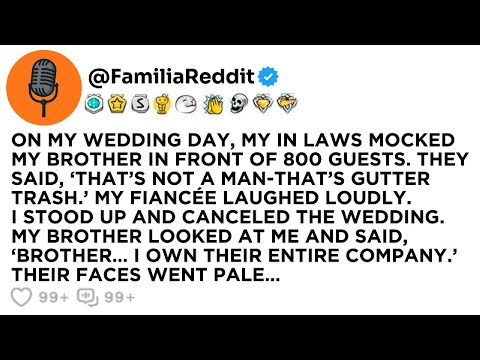 ON MY WEDDING DAY, MY IN LAWS MOCKED MY BROTHER IN FRONT OF 800 GUESTS. THEY SAID, βTHATβS NOT...