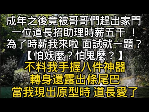 成年之後被哥哥們趕出家門 網上一位道長招助理時薪五千 為了時薪我來了 面試竟一道題：怕妖麼？怕鬼麼？#書林小說 #重生 #爽文 #情感故事 #唯美频道