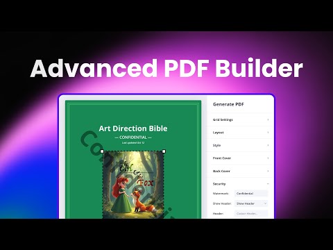 Advanced PDF Builder in StudioBinder — Next-Level Document Creation
