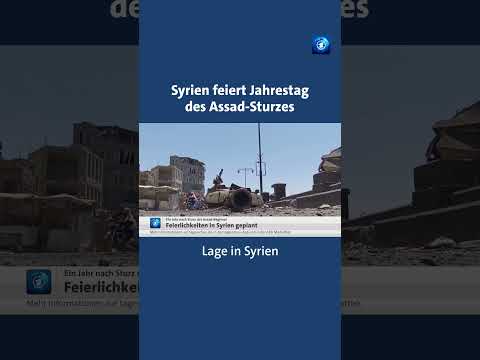 Syrien feiert Jahrestag des Assad-Sturzes