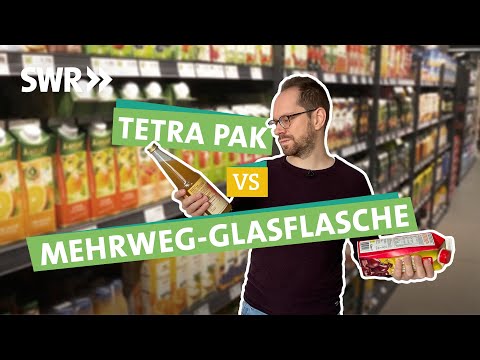 Einweg besser als Mehrweg? Glasflasche vs. Getränkekarton | Ökochecker SWR