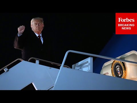 BREAKING NEWS: President Trump Boards Air Force One At JBA En Route To Asia