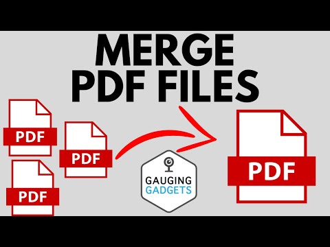 How to Merge PDF Files - FREE - Combine PDF Files into One