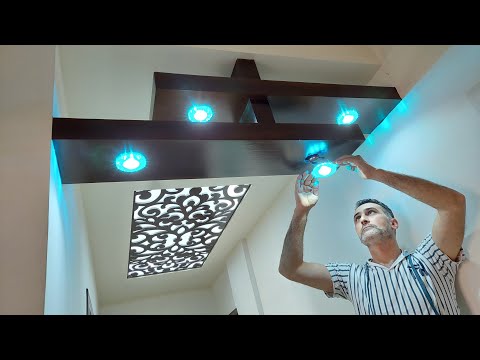 How to make a two-layer gypsum board bridge, modern style