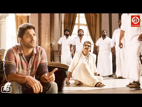 देखिए कैसे अल्लू अर्जुन ने मंत्री के घर घुस कर उसके बेटे को जान से मारने का दिया धमकी - Action Scene