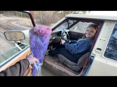Taking Her on a Surprise Off-Road Date! (Nissan 720 4X4)